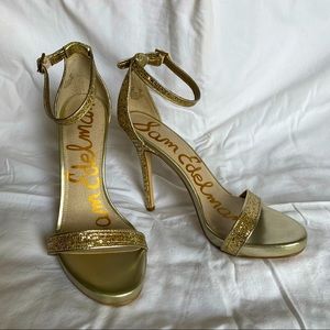 Sam Edelman Heels in Gold, Size 8 | New in Box